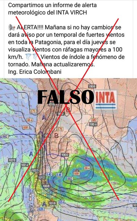 Es falso que se pueda generar un tornado en nuestra región 