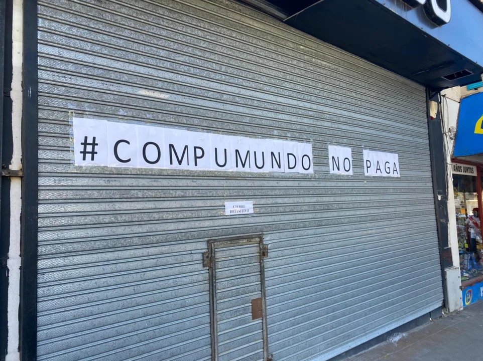 La sucursal de compumundo cerró sus puertas en Comodoro Rivadavia la semana pasada. Foto: adnsur